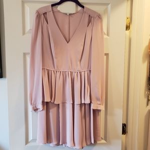 Rebecca Minkoff light pink tiered dress in size 2